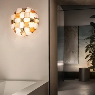 Mida plafondlamp, Ø 67 cm, amber/wit van Slamp in Amber, Wit – productfoto 4 van 4