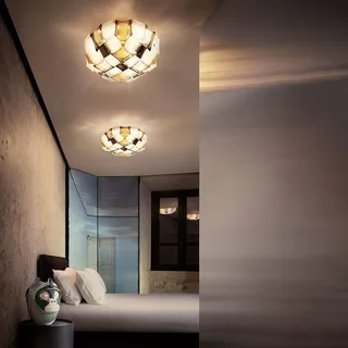 Mida plafondlamp, Ø 67 cm, amber/wit van Slamp in Amber, Wit – productfoto 3 van 4