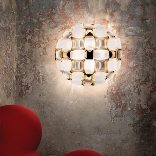 Mida plafondlamp, Ø 67 cm, goud/wit från Slamp i Guld, Vit – produktbild 4 av 5