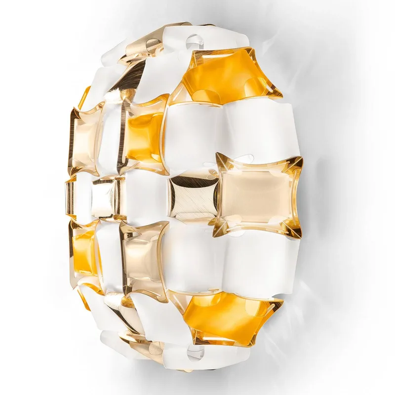 Mida wandlamp, 32x32 cm amber/wit by Slamp in Amber, White – product photo