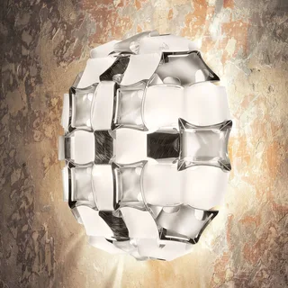 Mida wandlamp, 32x32 cm platina/wit van Slamp in Platina, Wit – productfoto 1 van 4