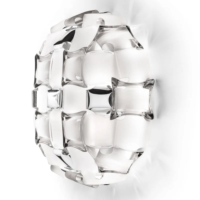 Mida wandlamp, 32x32 cm platina/wit van Slamp in Platina, Wit – productfoto 2 van 4
