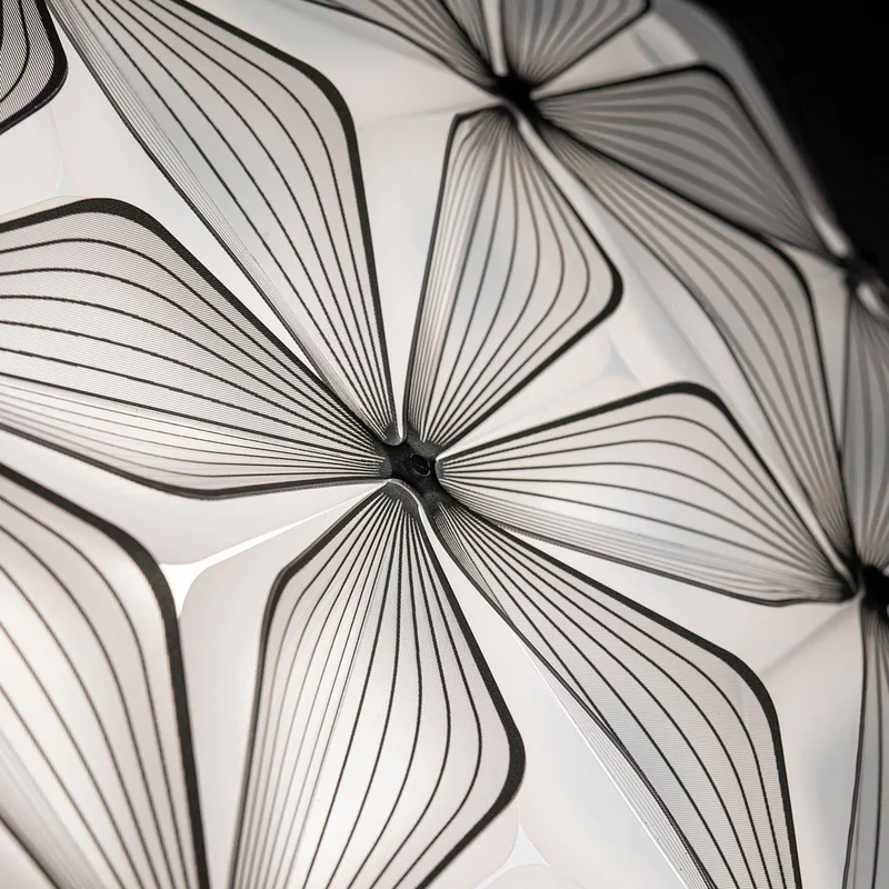 Plafondlamp C'EST LA VIE, zwart, Ø 47 cm, 2-lamps, E27 van Slamp in Zwart, Wit – productfoto 5 van 5