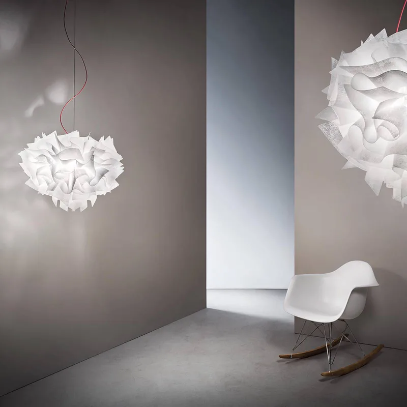 Veli Couture Medium hanglamp Ø 42cm by Slamp in White – product photo 3 of 5