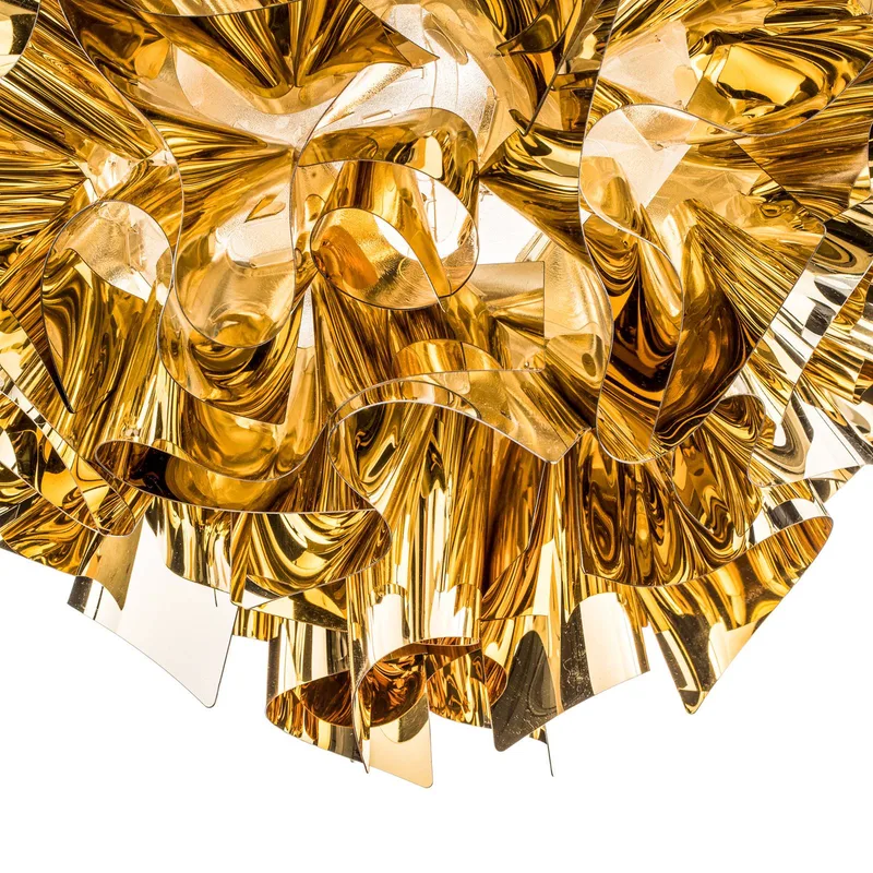Veli design-hanglamp, Ø 42cm van Slamp in Goud – productfoto 5 van 5