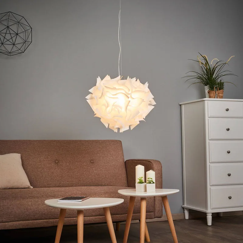 Veli - design-hanglamp, Ø 42cm, opaal de Slamp en Blanc – photo du produit 4 sur 5