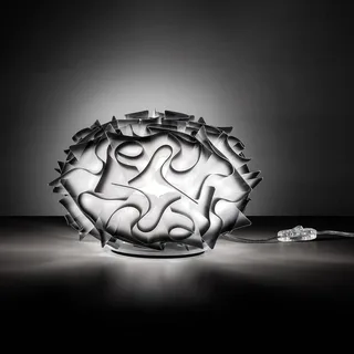 Veli designer-bordlampe Ø 32cm antracit fra Slamp i Opaalwit, Antracit – produktbillede 2 af 5