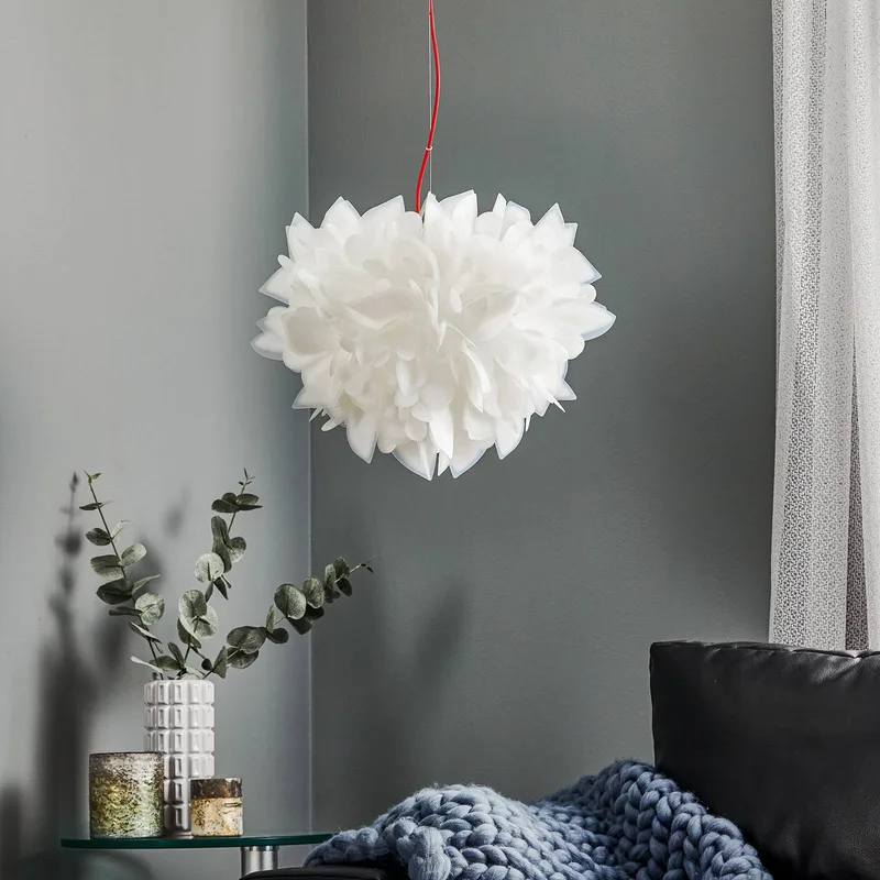 Veli Foliage hanglamp wit-rood Ø 45 cm by Slamp in White, Red – product photo 3 of 5