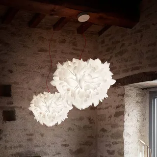 Veli Foliage hanglamp wit-rood Ø 55 cm by Slamp in White, Red – product photo 5 of 5