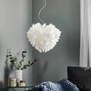 Veli Foliage hanglamp, wit-transparant, Ø 45 cm de Slamp en Blanc, Transparent – photo du produit 3 sur 5