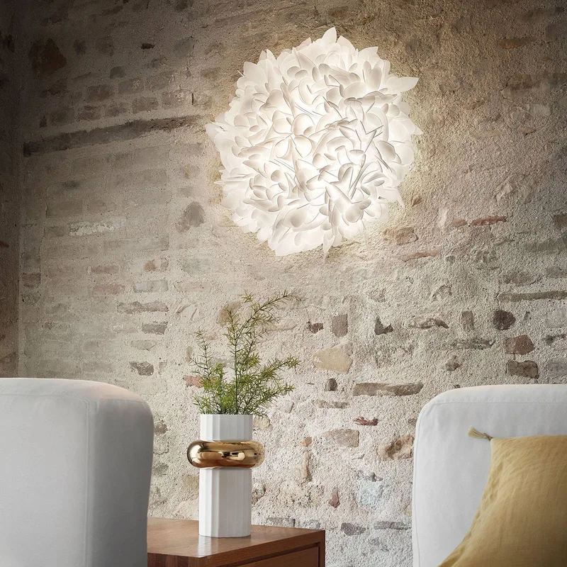Veli Foliage Large wandlamp, Ø 75 cm van Slamp in Wit – productfoto 2 van 5