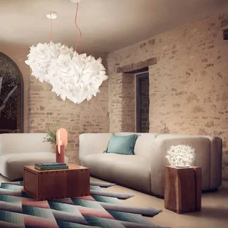 Veli Foliage Table bordlampe, Ø 28 cm fra Slamp i Hvid – produktbillede 5 af 5
