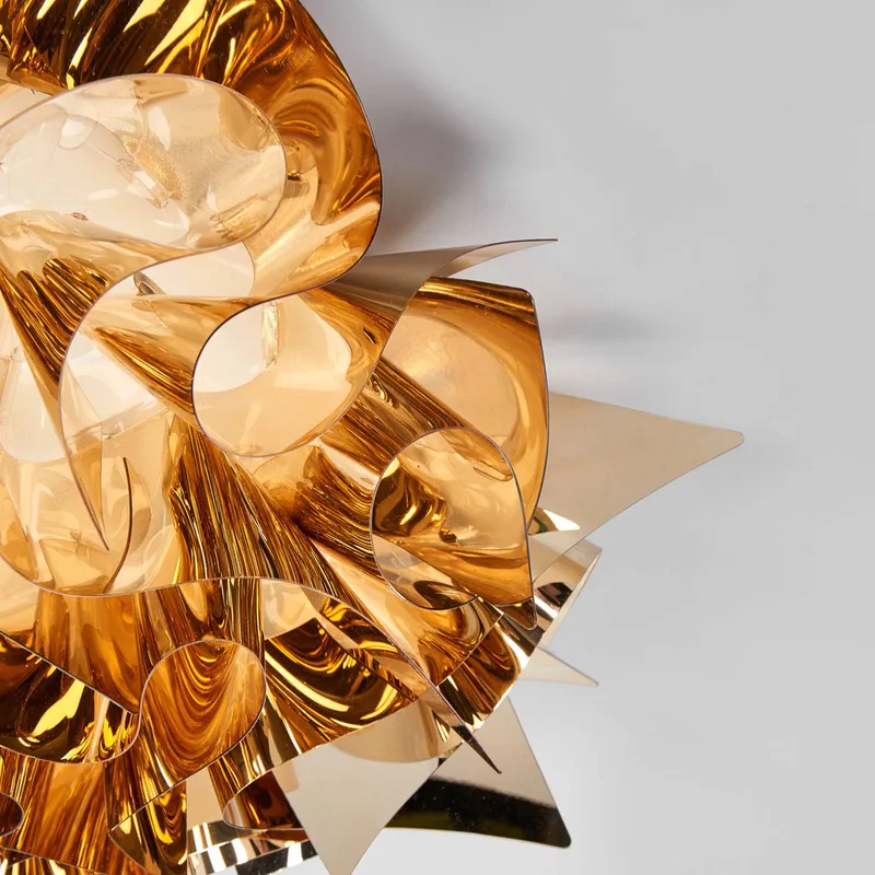Veli Medium design-plafondlamp Ø 53cm by Slamp in Gold – product photo 3 of 4