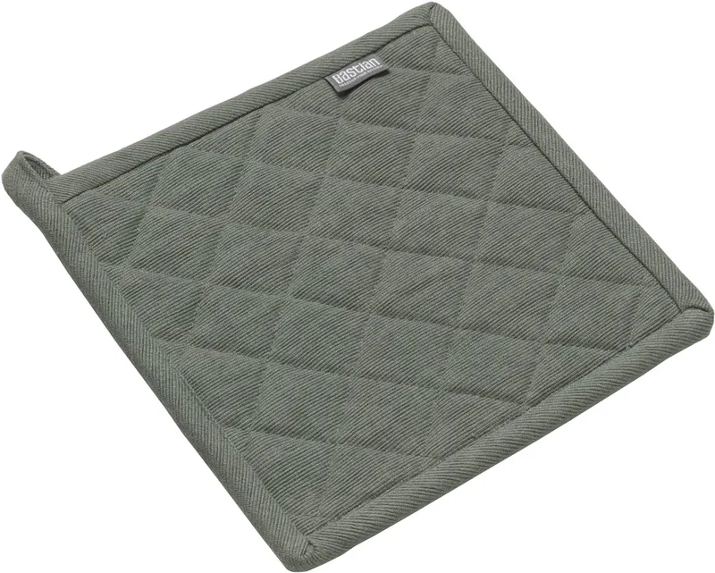 Bastian Pannenlap 22,5 x 22,5 cm Olijfgroen by Södahl in Olive green – product photo