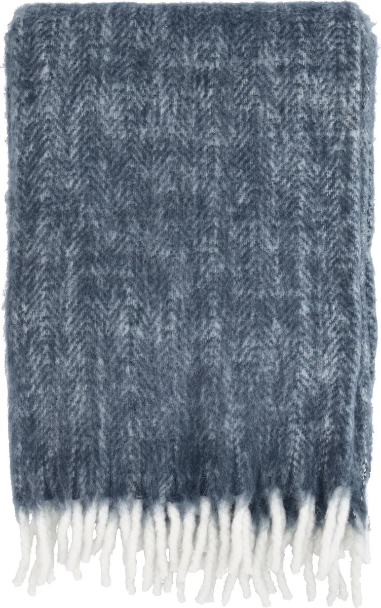 Brushed Plaid 150 x 200 cm de Södahl en Indigo – photo du produit