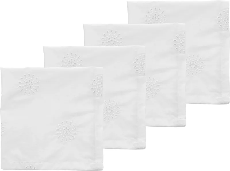 Daydream Stoffen servetten 45 x 45 cm 4 stuks de Södahl en White – photo du produit