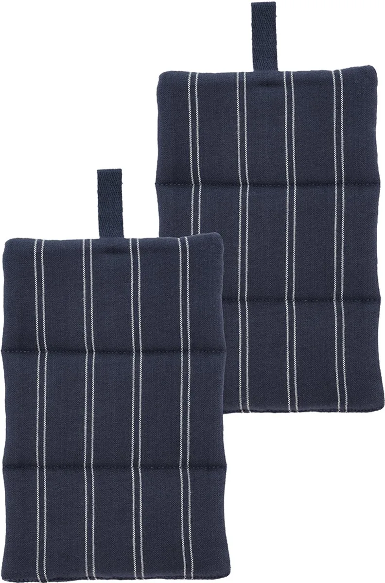 Harmony Pannenlappen 15 x 23 cm 2 stuks by Södahl in Navy blue – product photo