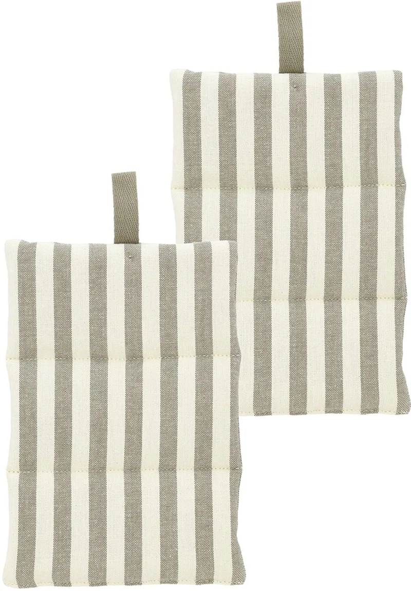 Harmony Pannenlappen 15 x 23 cm 2 stuks by Södahl in Taupe – product photo