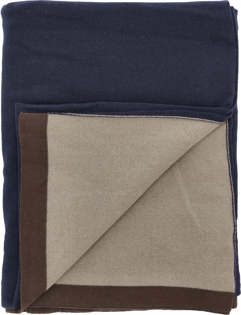 Impression Plaid 130 x 170 cm by Södahl in Navy blue – product photo