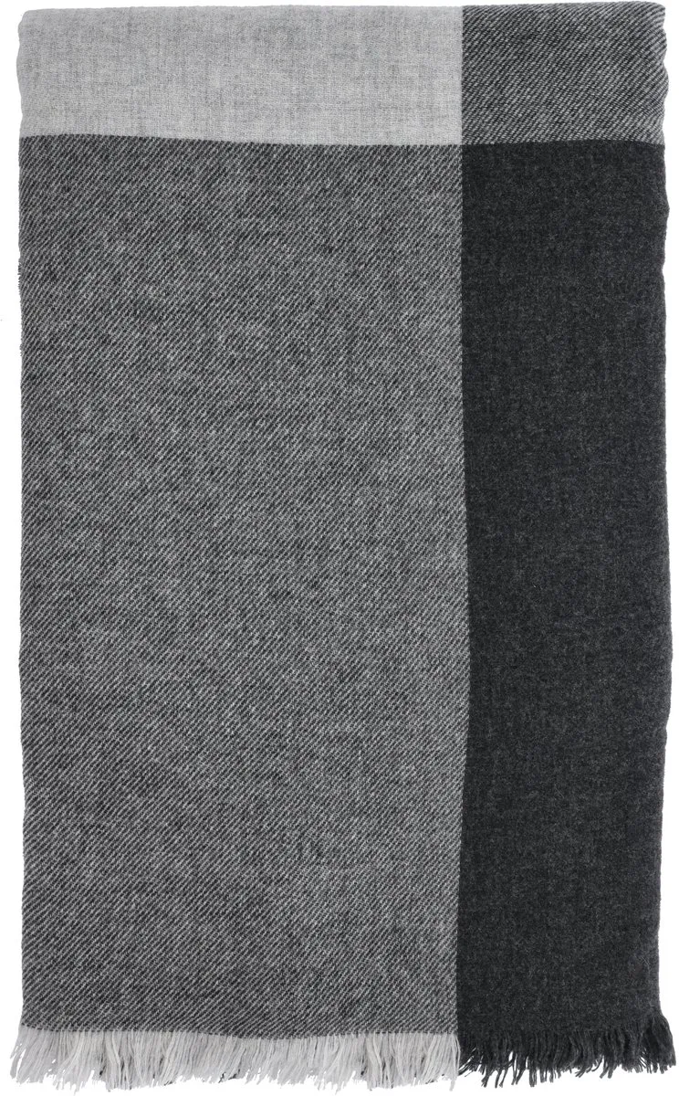 Merino Plaid 130 x 200 cm by Södahl in Ash – product photo