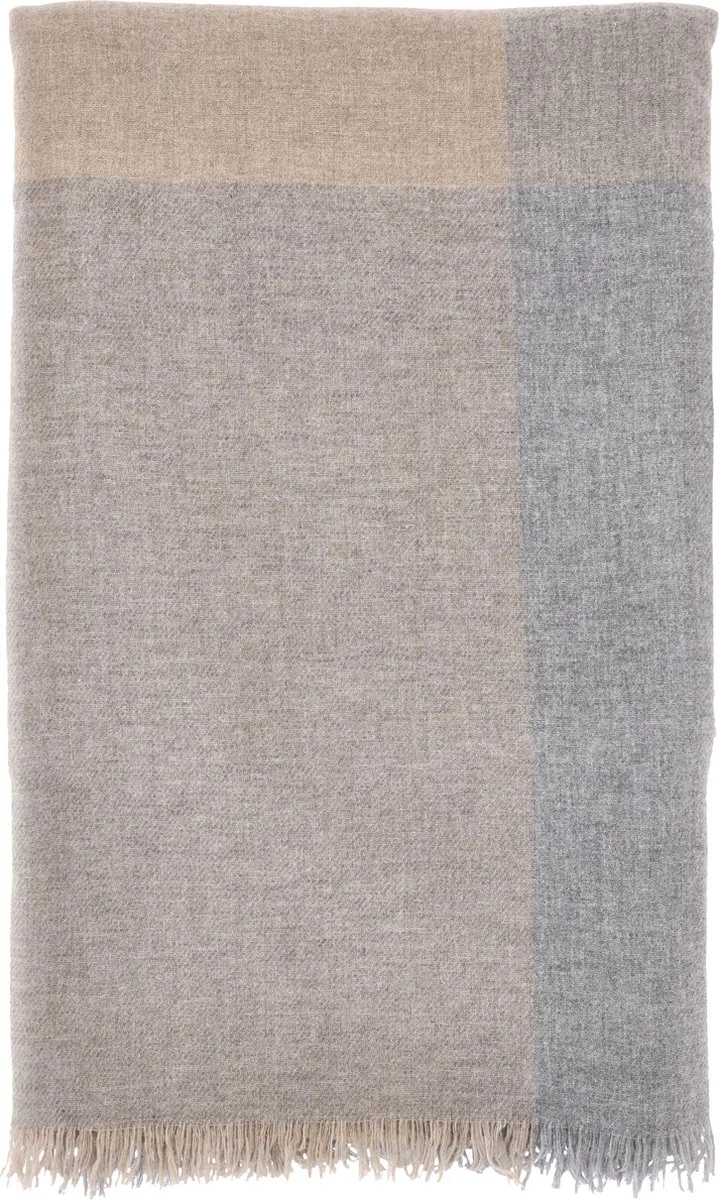 Merino Plaid 140 x 200 cm by Södahl in Grey – product photo