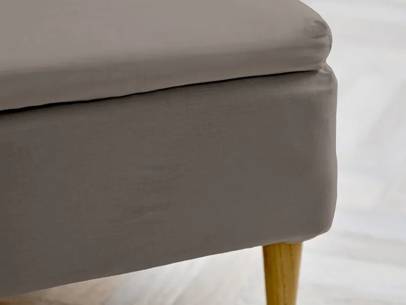 organic Calm Hoeslaken topper 180 x 200 x 8 cm von Södahl in Taupe – Produktfoto