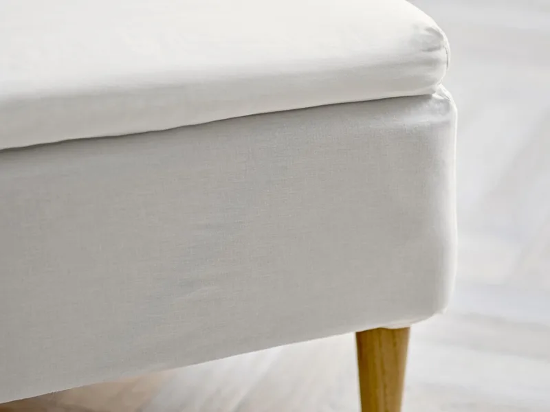 organic Calm Hoeslaken topper 90 x 200 x 8 cm von Södahl in Offwhite – Produktfoto