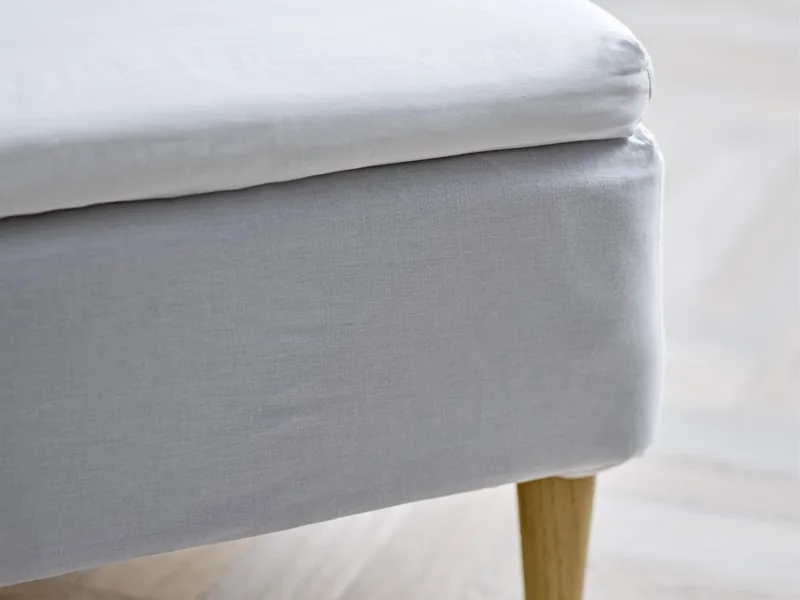 organic Calm Hoeslaken topper 90 x 200 x 8 cm von Södahl in White – Produktfoto