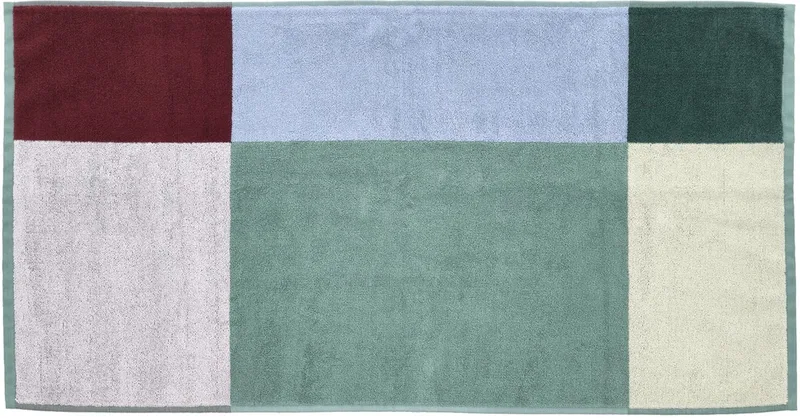 organic Colour Block Handdoek 50 x 100 cm von Södahl in Lilac – Produktfoto