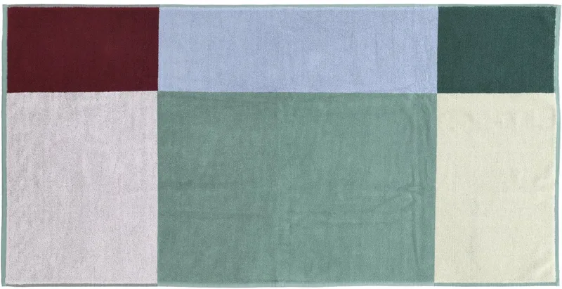 organic Colour Block Handdoek 70 x 140 cm von Södahl in Lilac – Produktfoto