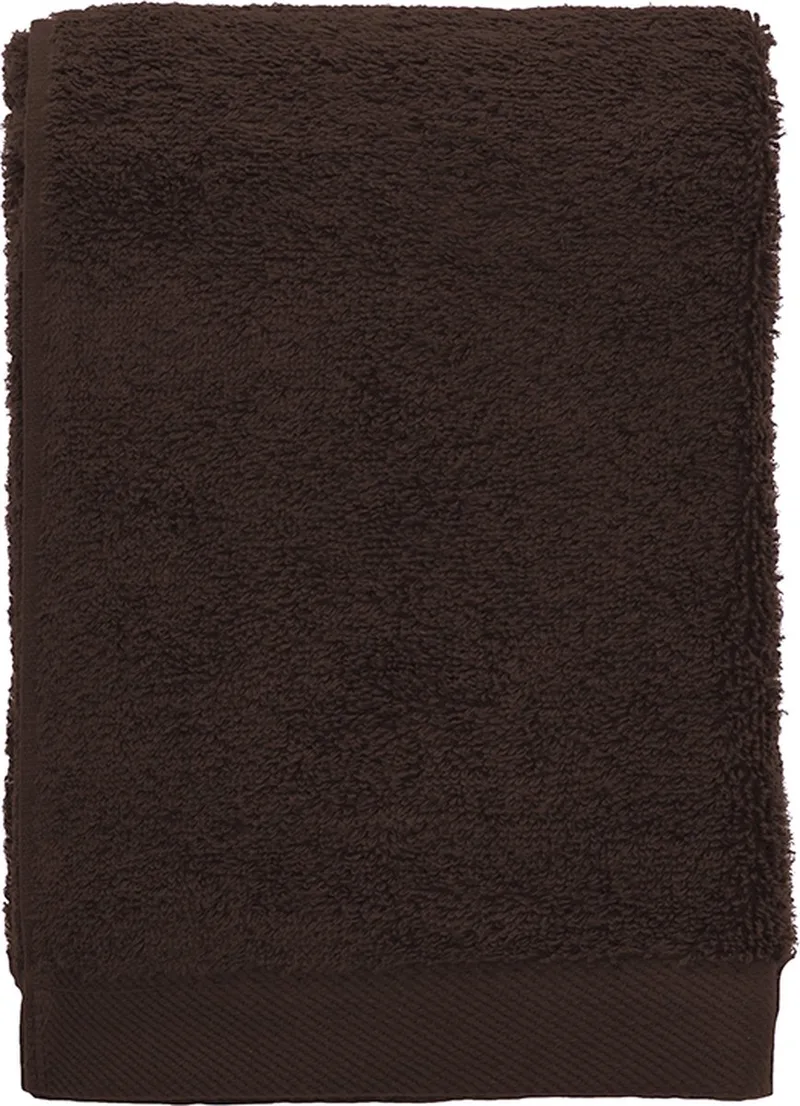 organic Comfort Handdoek 50 x 100 cm van Södahl in Coffee brown – productfoto