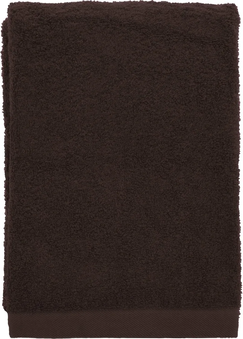 organic Comfort Handdoek 70 x 140 cm by Södahl in Coffee brown – product photo