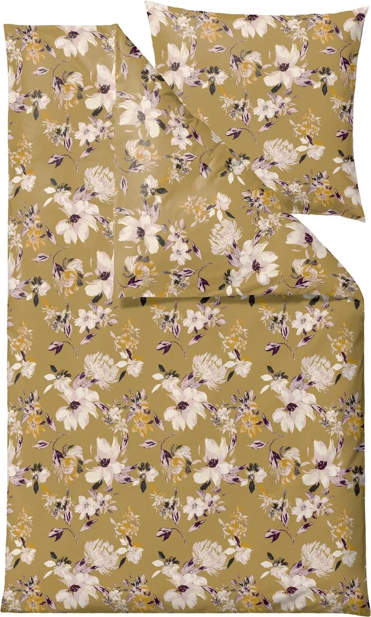 organic History Bloom Beddengoed DE 135 x 200 cm von Södahl in Golden – Produktfoto