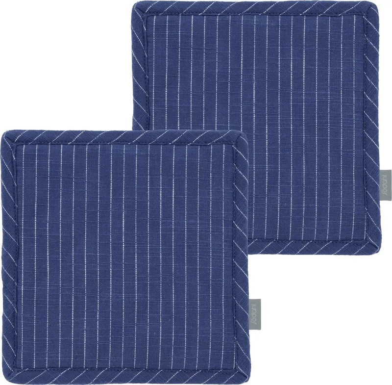organic Line Pannenlappen 20 x 20 cm 2 stuks by Södahl in Royal Blue – product photo