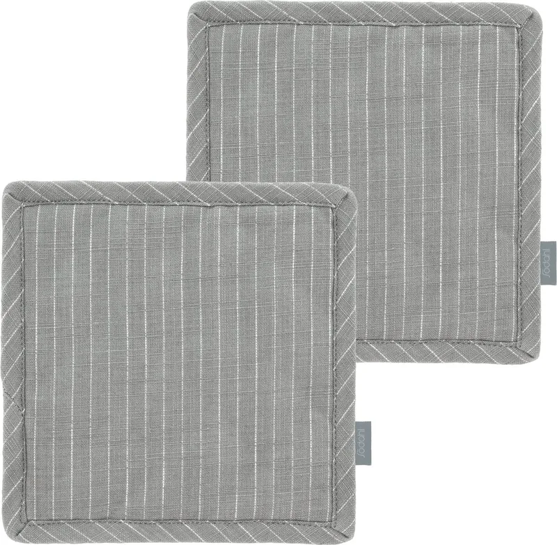 organic Line Pannenlappen 20 x 20 cm 2 stuks by Södahl in Stone Grey – product photo