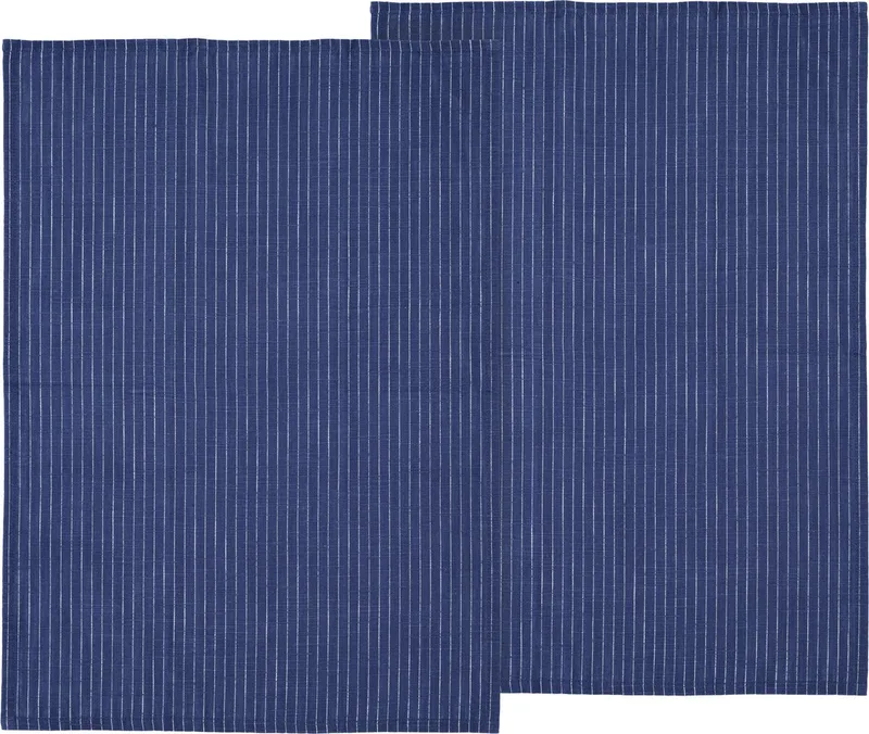 organic Line Theedoek 50 x 70 cm 2 stuks by Södahl in Royal Blue – product photo