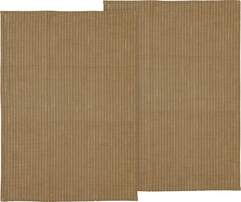 organic Line Theedoek 50 x 70 cm 2 stuks by Södahl in Warm Taupe – product photo