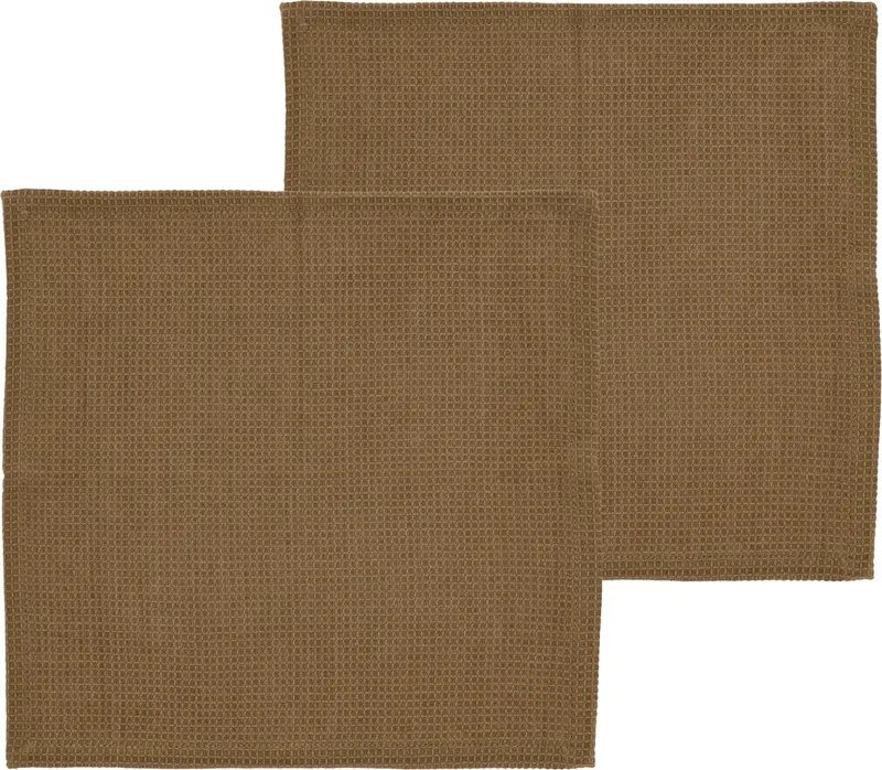 organic Spectrum Vaatdoek 30 x 30 cm 2 stuks by Södahl in Warm Taupe – product photo