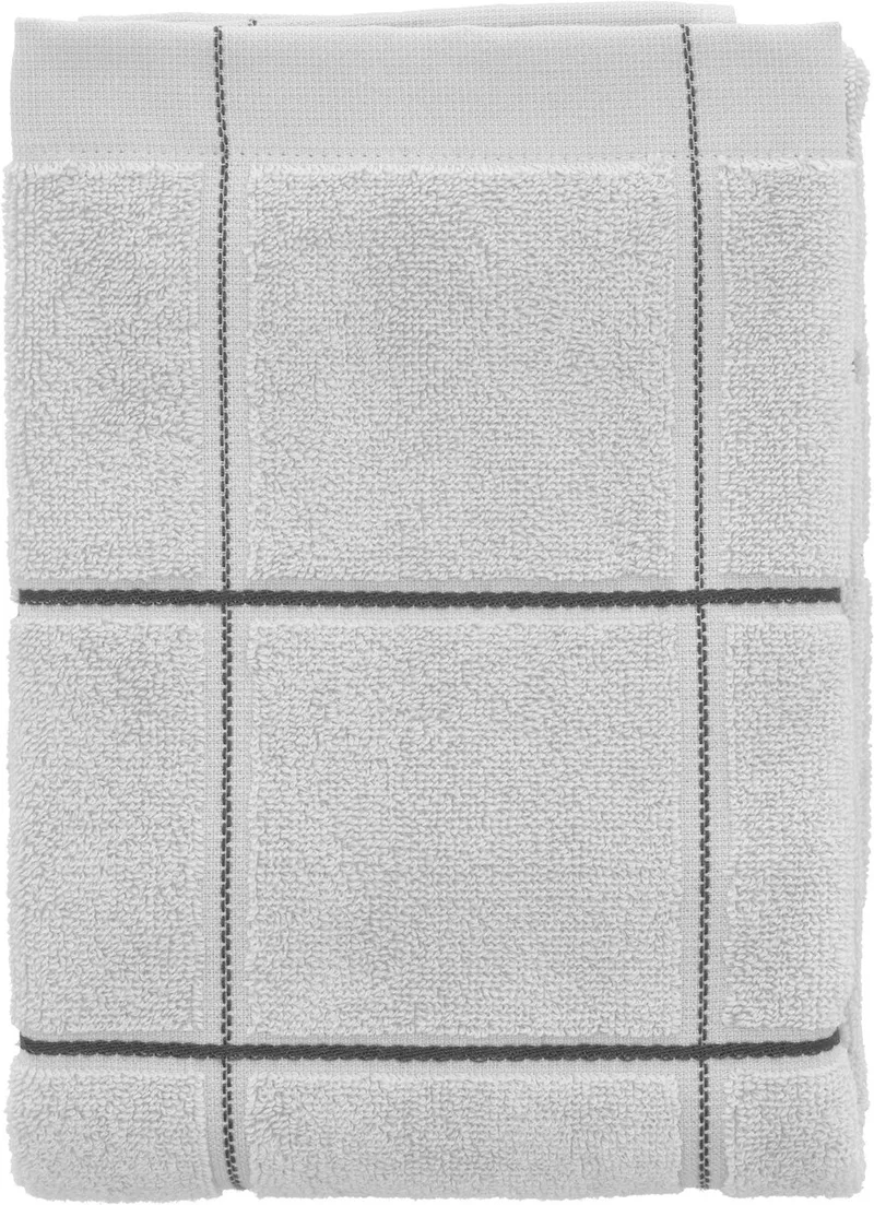 organic Vista Handdoek 50 x 100 cm by Södahl in Cloud grey – product photo