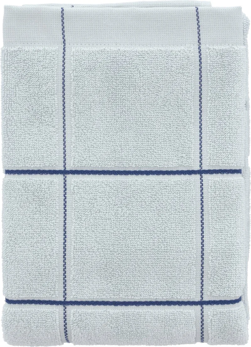 organic Vista Handdoek 50 x 100 cm by Södahl in Linen blue – product photo