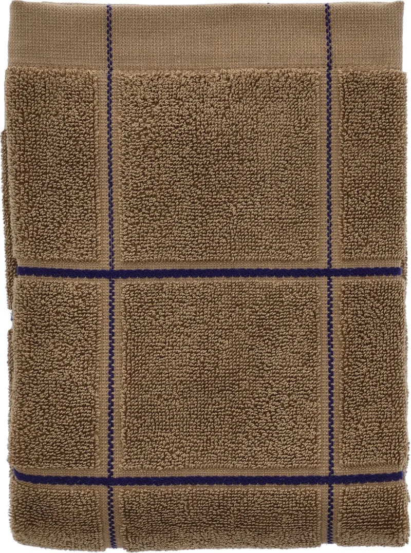 organic Vista Handdoek 50 x 100 cm von Södahl in Warm Taupe – Produktfoto