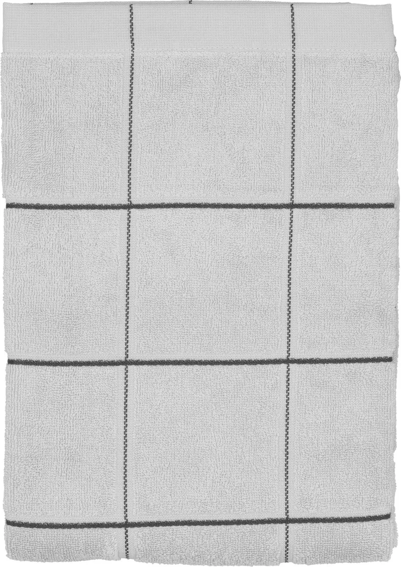 organic Vista Handdoek 70 x 140 cm by Södahl in Cloud grey – product photo