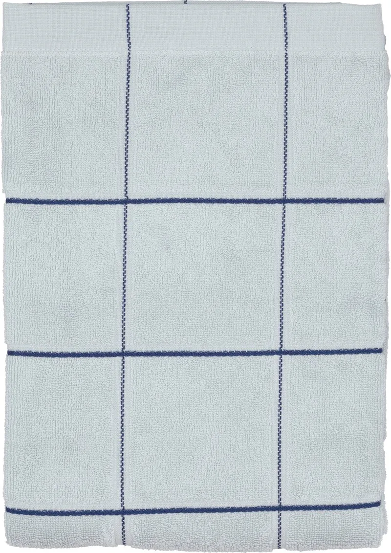 organic Vista Handdoek 70 x 140 cm by Södahl in Linen blue – product photo