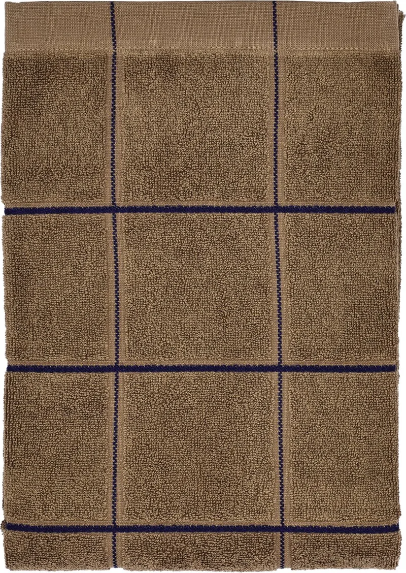 organic Vista Handdoek 70 x 140 cm von Södahl in Warm Taupe – Produktfoto