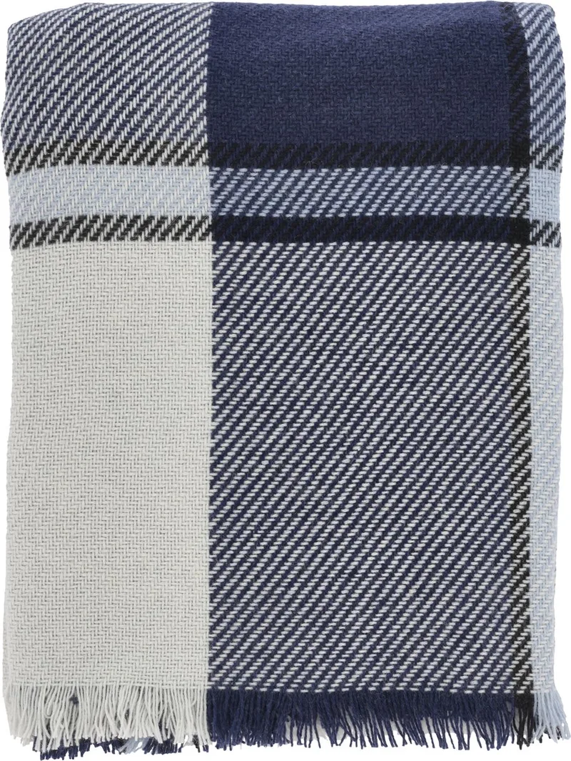 Precise Plaid 130 x 170 cm by Södahl in Blue – product photo