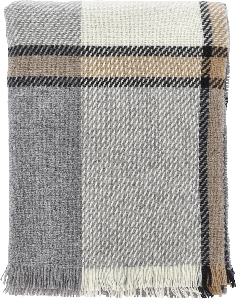 Precise Plaid 130 x 170 cm by Södahl in Grey – product photo