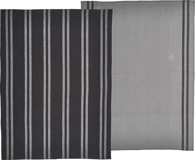 Soft Theedoek 70 x 50 cm 2 stuks by Södahl in Black – product photo
