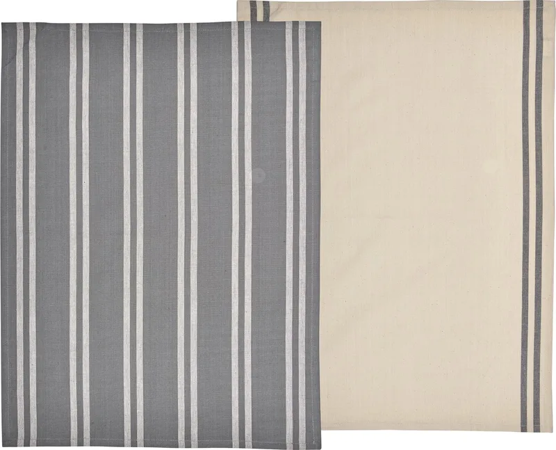 Soft Theedoek 70 x 50 cm 2 stuks by Södahl in Grey – product photo