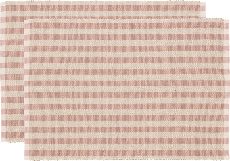 Statement Stripe Placemat 33 x 48 cm 2 stuks by Södahl in Rose – product photo