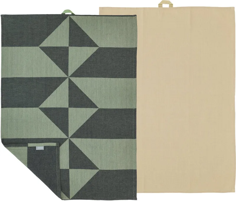 Twist Theedoek 50 x 70 cm 2 stuks by Södahl in Hedge Green – product photo